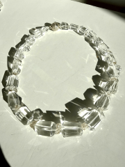 HERKİMER DIAMOND DETAYLI KRİSTAL QUARTZ KOLYE