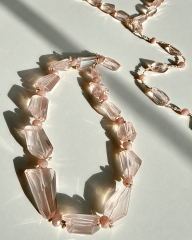 PİNK QUARTZ KISA KOLYE