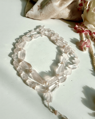 PİNK QUARTZ KISA KOLYE